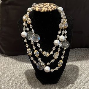 Pearl and Crystal Necklace